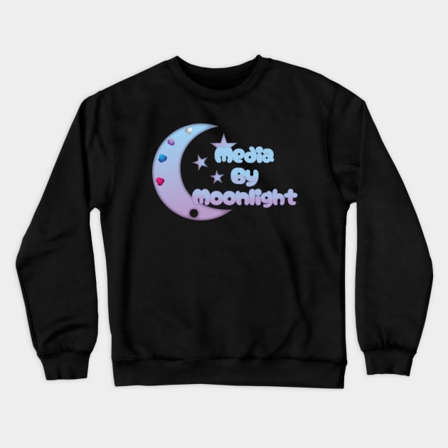 Media By Moonlight Logo (2) Crewneck Sweatshirt by Media By Moonlight